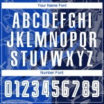 Benutzerdefinierte Graffiti Muster Thunder Blue-Navy Scratch Sublimation Fußball Uniform Jersey