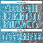Benutzerdefinierte Graffiti Muster Panther Blau-Stahl Grau Scratch Sublimation Fußball Uniform Jersey Benutzerdefinierte Graffiti Muster Panther Blau-Stahl Grau Scratch Sublimation Fußball Uniform Jersey