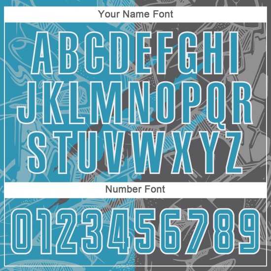 Benutzerdefinierte Graffiti Muster Panther Blau-Stahl Grau Scratch Sublimation Fußball Uniform Jersey Benutzerdefinierte Graffiti Muster Panther Blau-Stahl Grau Scratch Sublimation Fußball Uniform Jersey