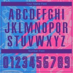 Benutzerdefinierte Graffiti Muster Lila Pulver Blau-Rosa Scratch Sublimation Fußball Uniform Jersey
